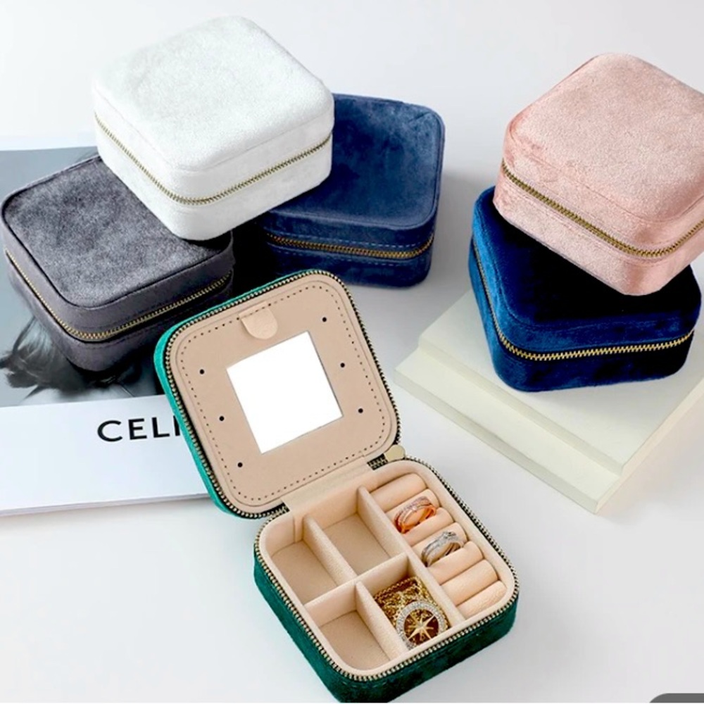 Small jewelry box, with mirror included.